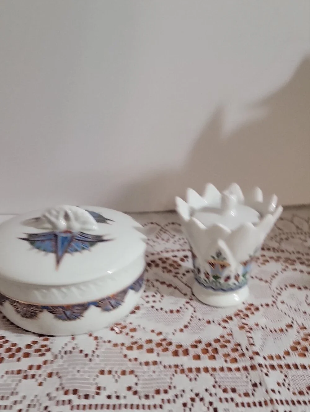 Elizabeth Arden 'Treasures of the Pharaohs' Candle Jar And Trinket/Powder Dish